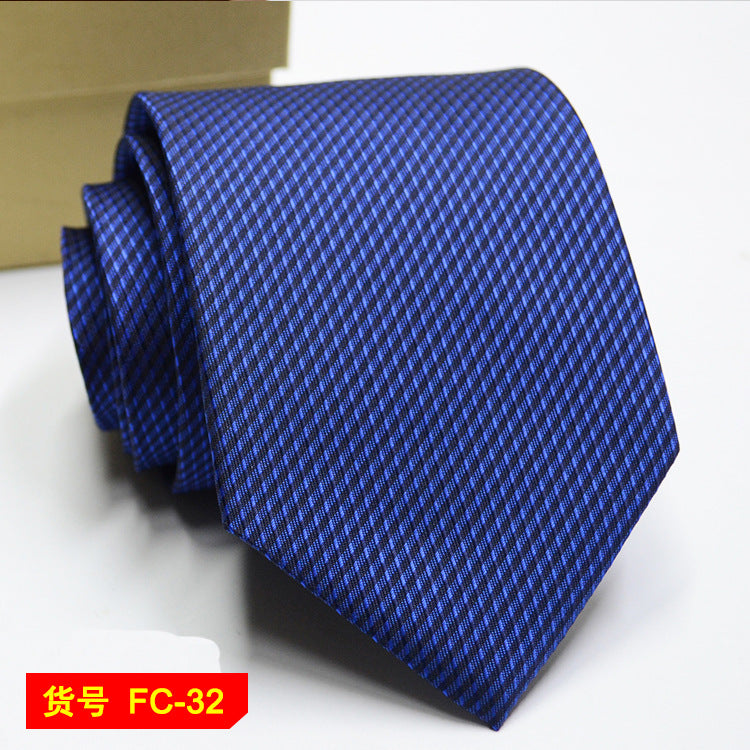 Men's jacquard floral and solid neckties from The Clothing Company Sydney, 7-8cm wide, detailed woven patterns and rich textures