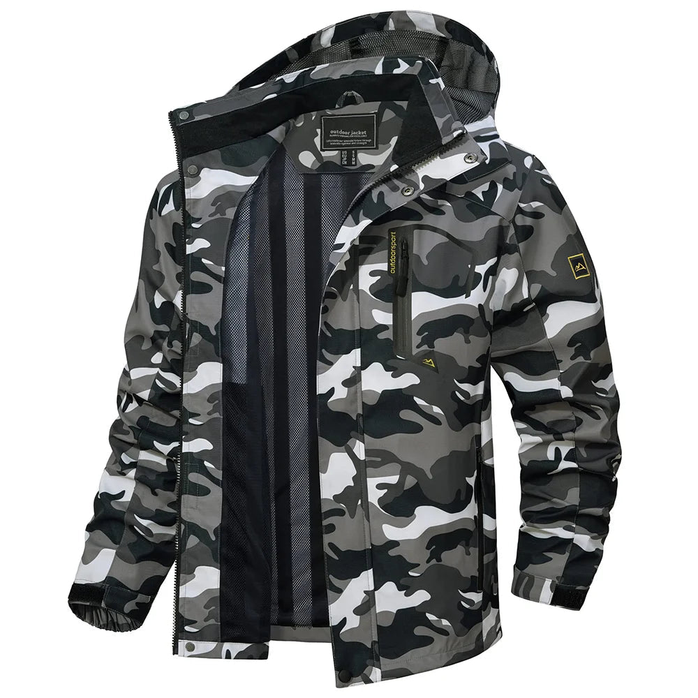 Lightweight Windbreaker Mens Mesh Lined Waterproof Rain Jacket Outdoor Fishing Hiking Jacket with Detachable Hood The Clothing Company Sydney