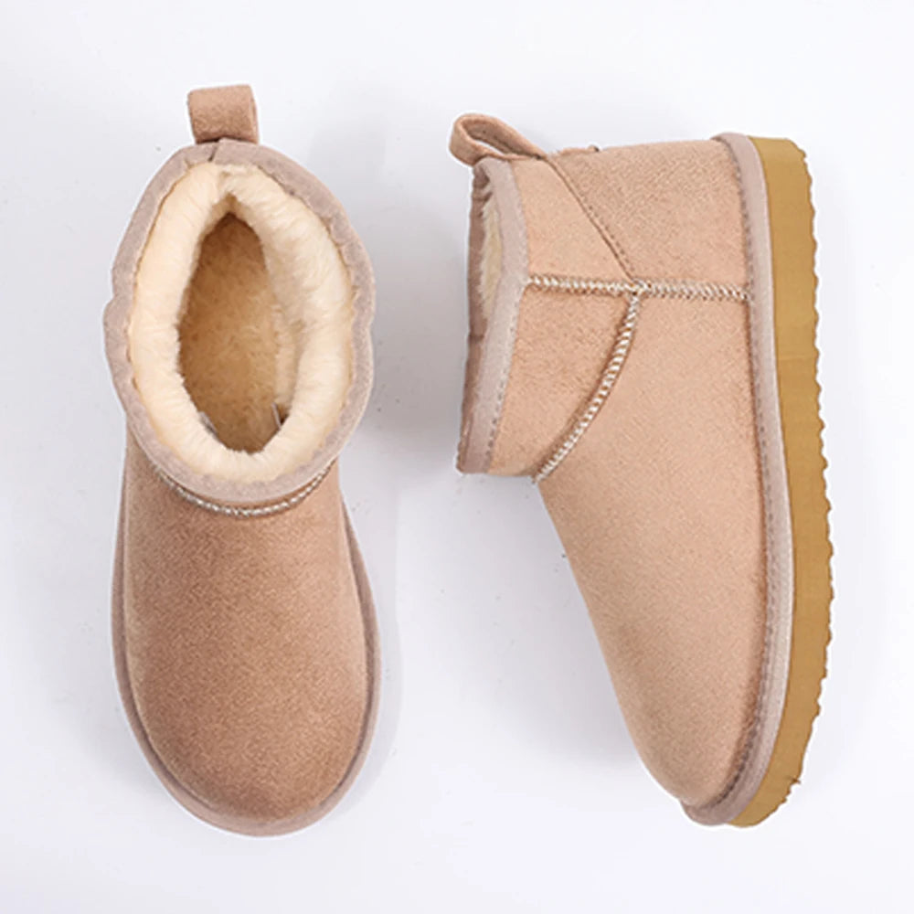 Women’s classic snow boots by The Clothing Company Sydney, warm ankle-length footwear with a short, stylish design.