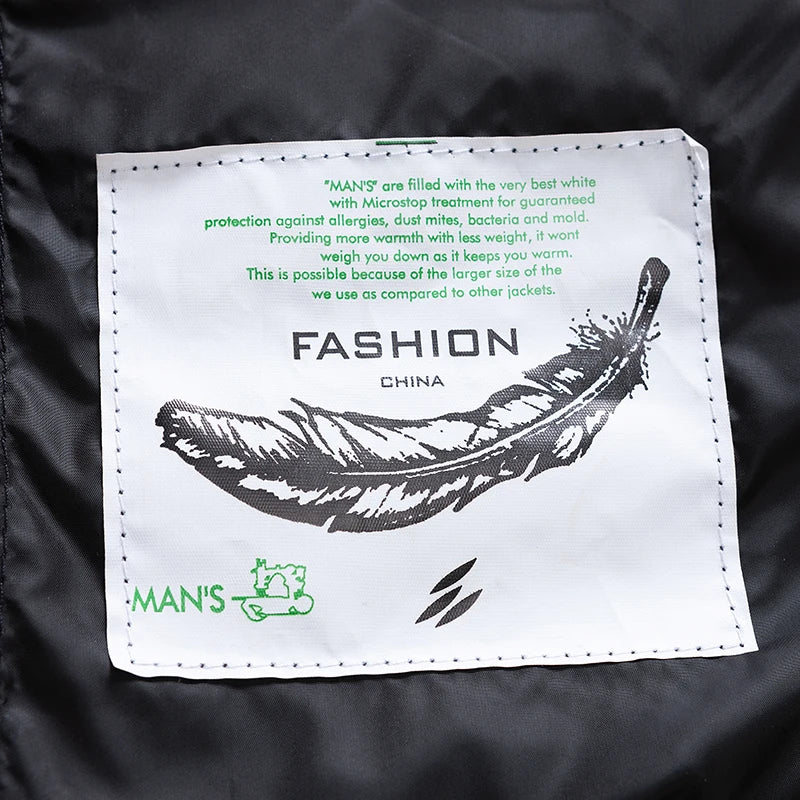 Men's hooded casual puffer down jacket by The Clothing Company Sydney, featuring a quilted design and hood for warmth and style.