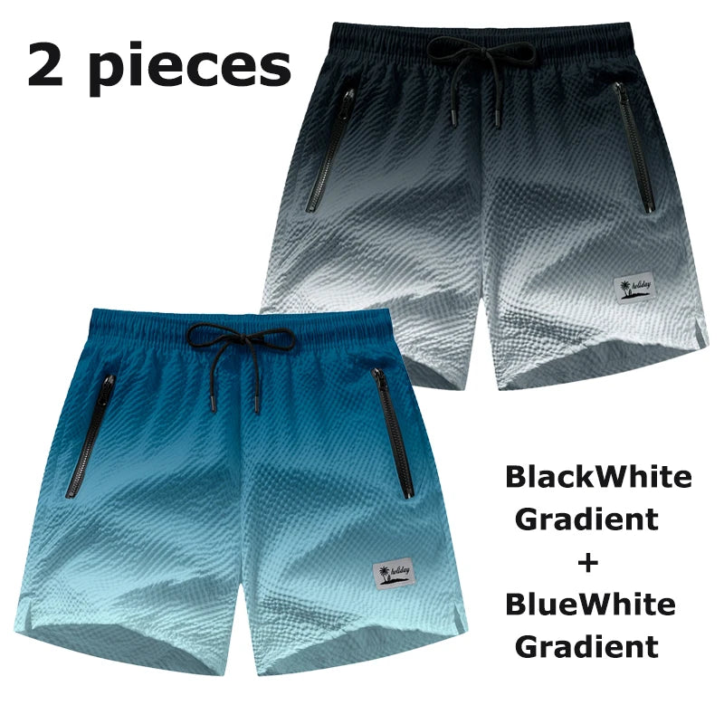 Men's beach mesh liner swim shorts with zipper pockets, quick-dry fabric, casual summer board shorts by The Clothing Company Sydney.