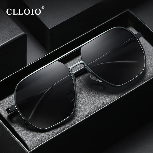 Fashion Aluminum Photochromic Sunglasses Men Women Polarised Sun Glasses Chameleon Anti-glare Driving Sunglasses - The Clothing Company Sydney