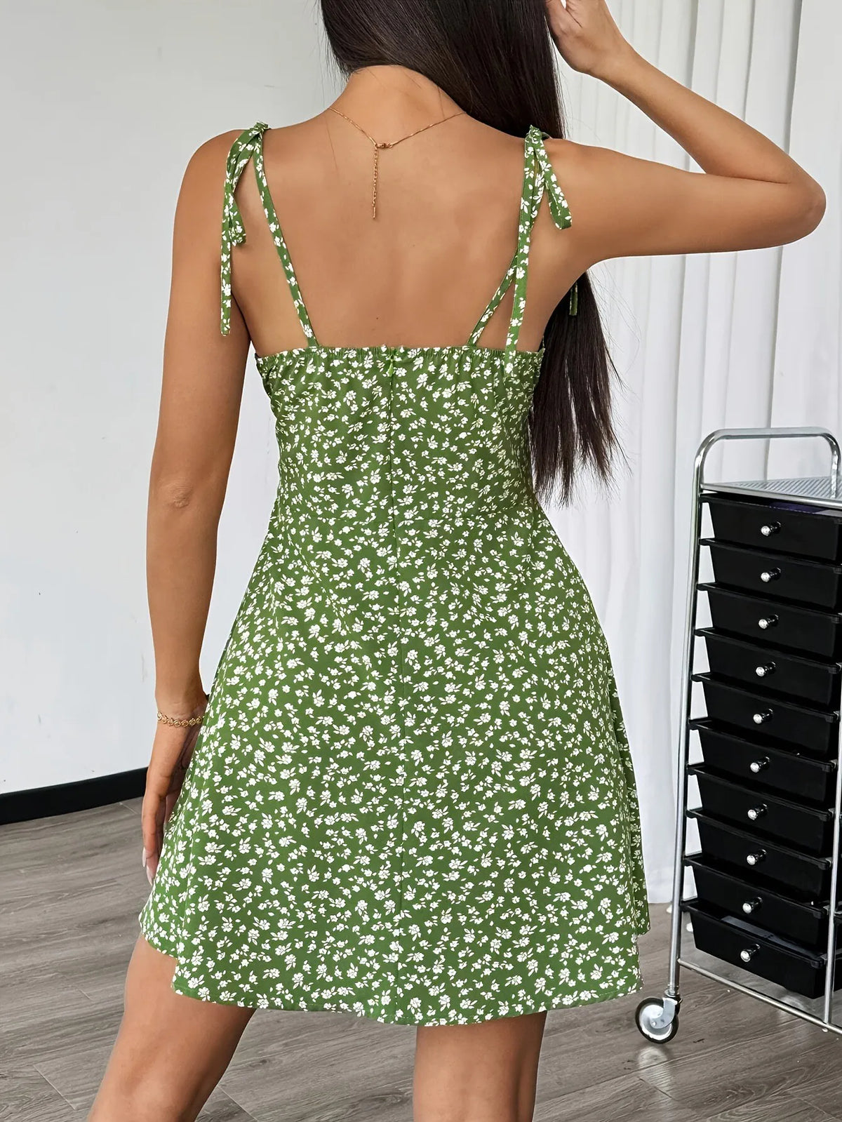 Women's Summer Floral Spaghetti Strap Beach Short Dress - The Clothing Company Sydney