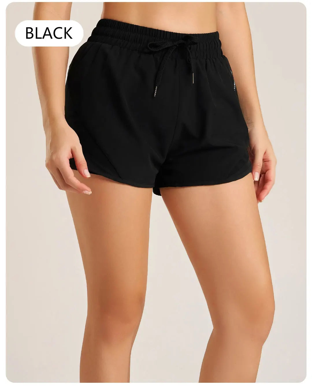 Women’s fitness yoga and running shorts by The Clothing Company Sydney, athletic gym bottoms for workout and activewear.