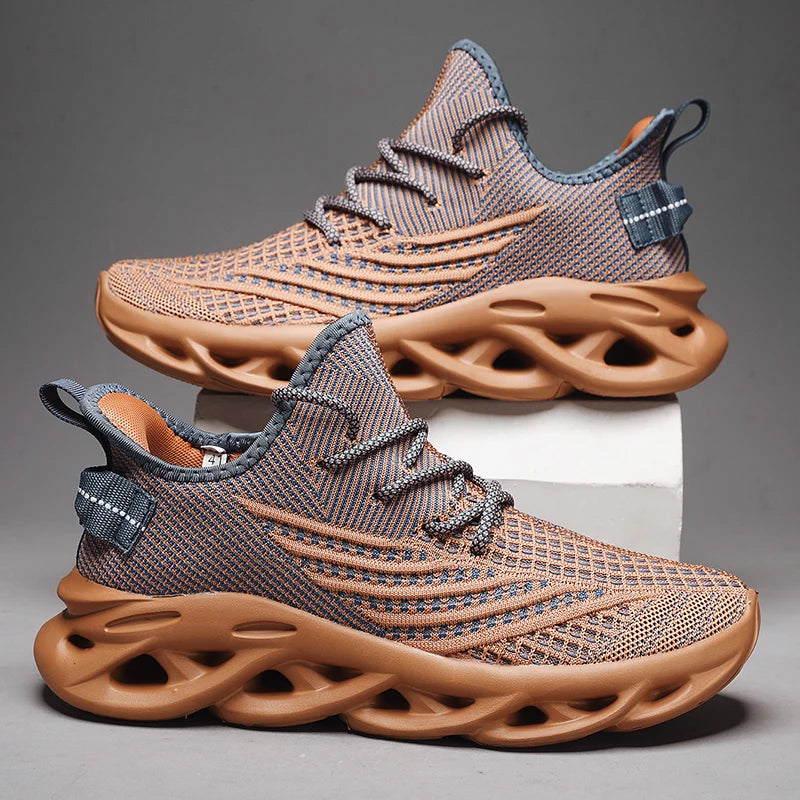 Men's breathable running sneakers by The Clothing Company Sydney, outdoor non-slip sports shoes with casual comfort and stylish design.
