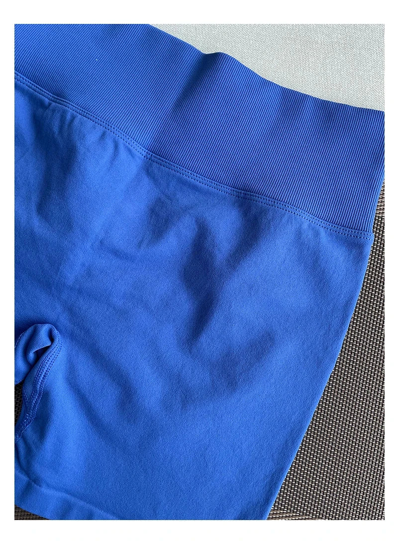 Solid seamless half pants for women by The Clothing Company Sydney, ideal for yoga, gym, running, biking, and fitness activities.
