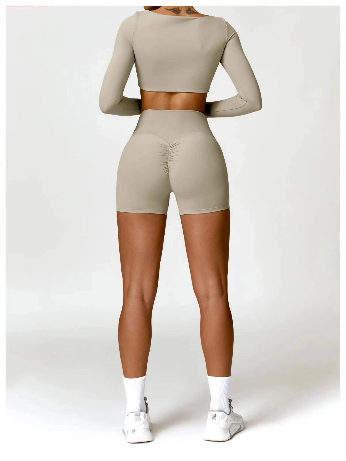 Women’s high waist fitness cycling and yoga shorts by The Clothing Company Sydney, quick-dry, soft, and ideal for training and jogging.