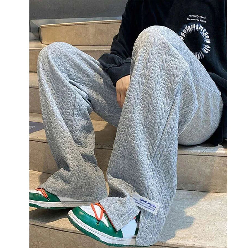 Men's Baggy Pants Sportswear Autumn Winter Trousers Gyms Hip Hop Tracksuit Black Pant Casual Fashion Joggers Sweatpants