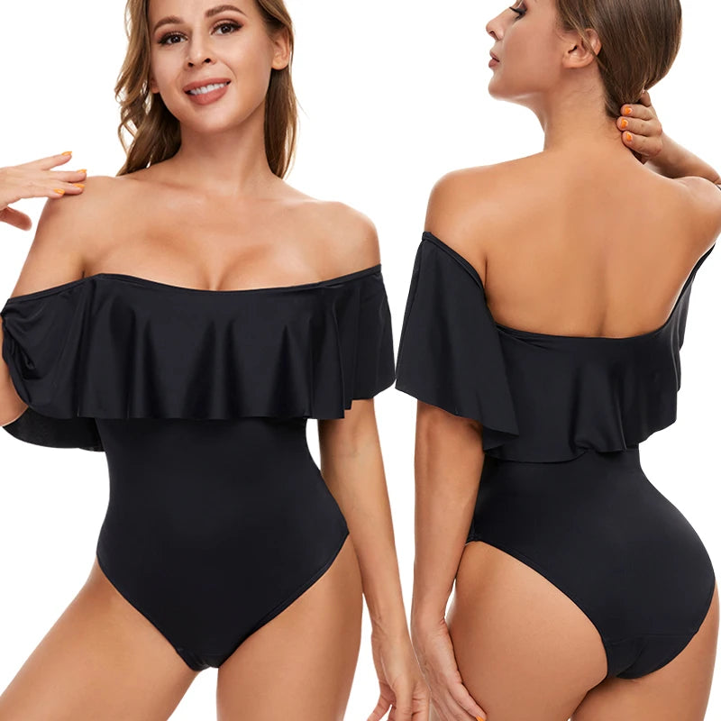 Men's menstrual swimsuit one-piece swimwear from The Clothing Company Sydney, leak-proof, absorbent period underwear for women at the beach.