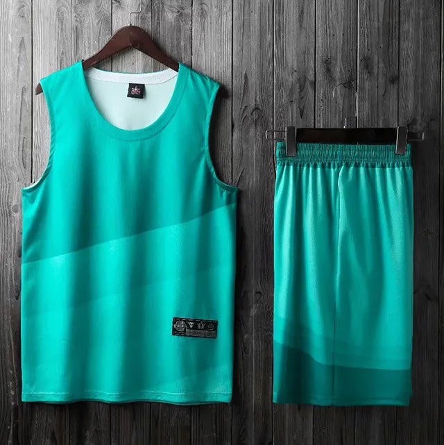 Personalized 2-piece basketball jersey set for men, women, and kids by The Clothing Company Sydney, featuring breathable fabric.