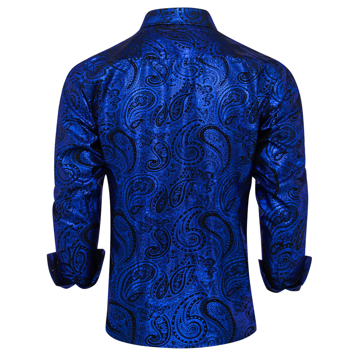 Pink, blue, and red paisley print men's long sleeve slim fit dress shirt from The Clothing Company Sydney.