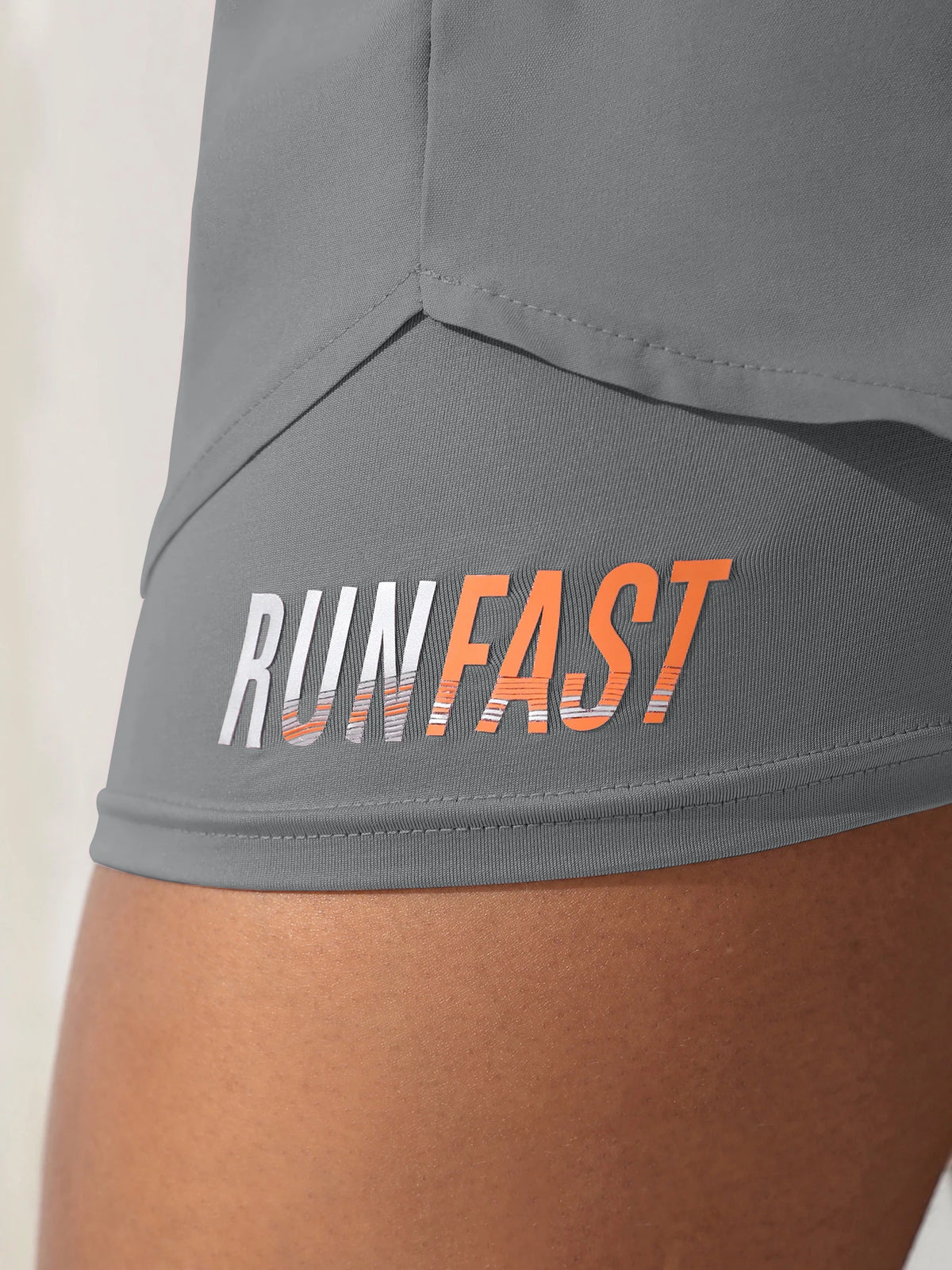 Women's High Rise Yoga Shorts With Elastic Running Shorts Two Pieces Pants With Inside Layer