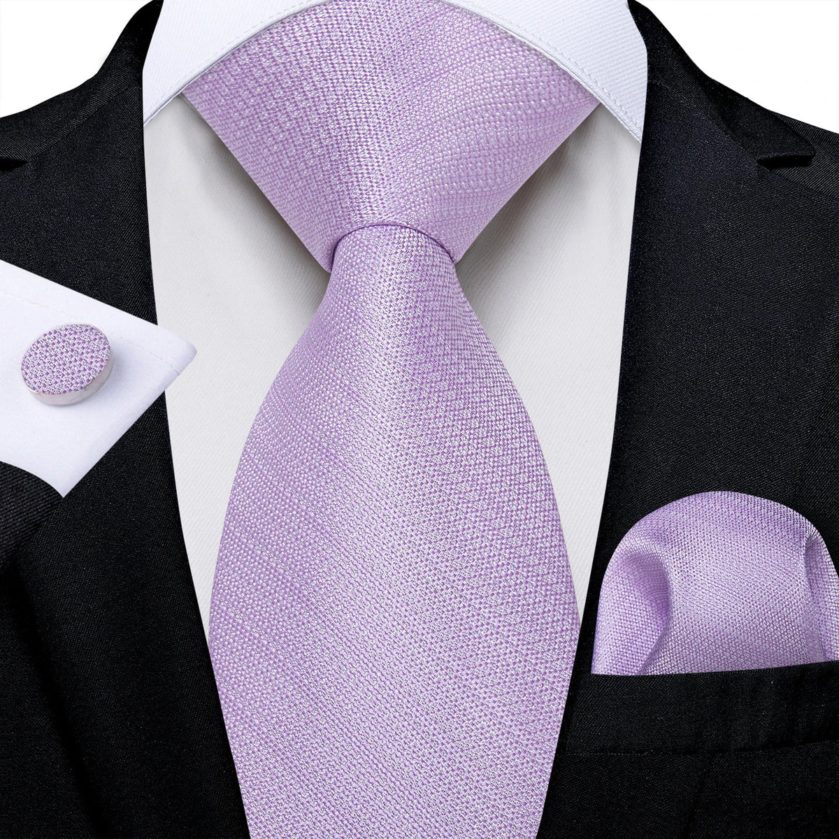 Luxury purple paisley silk tie set for men with accessories, featuring an 8cm wide tie in an elegant gift set by The Clothing Company Sydney
