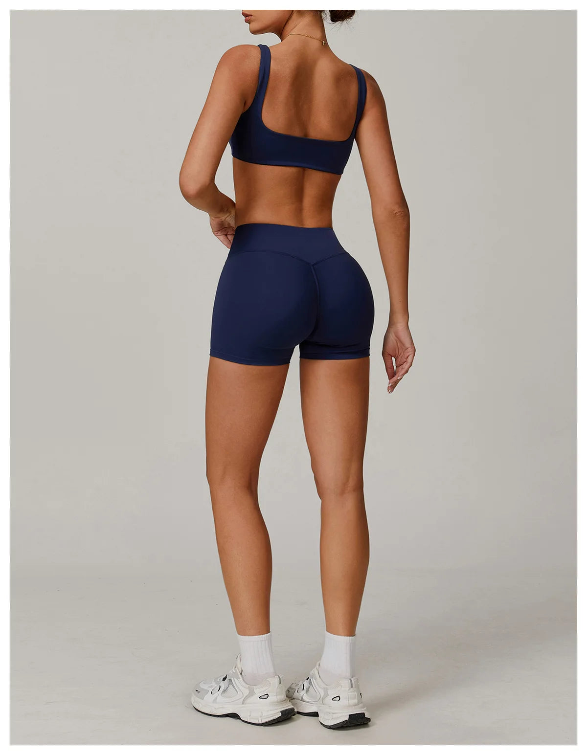 Two-piece women's yoga and workout set with sports bra and leggings, activewear by The Clothing Company Sydney for fitness and gym training.
