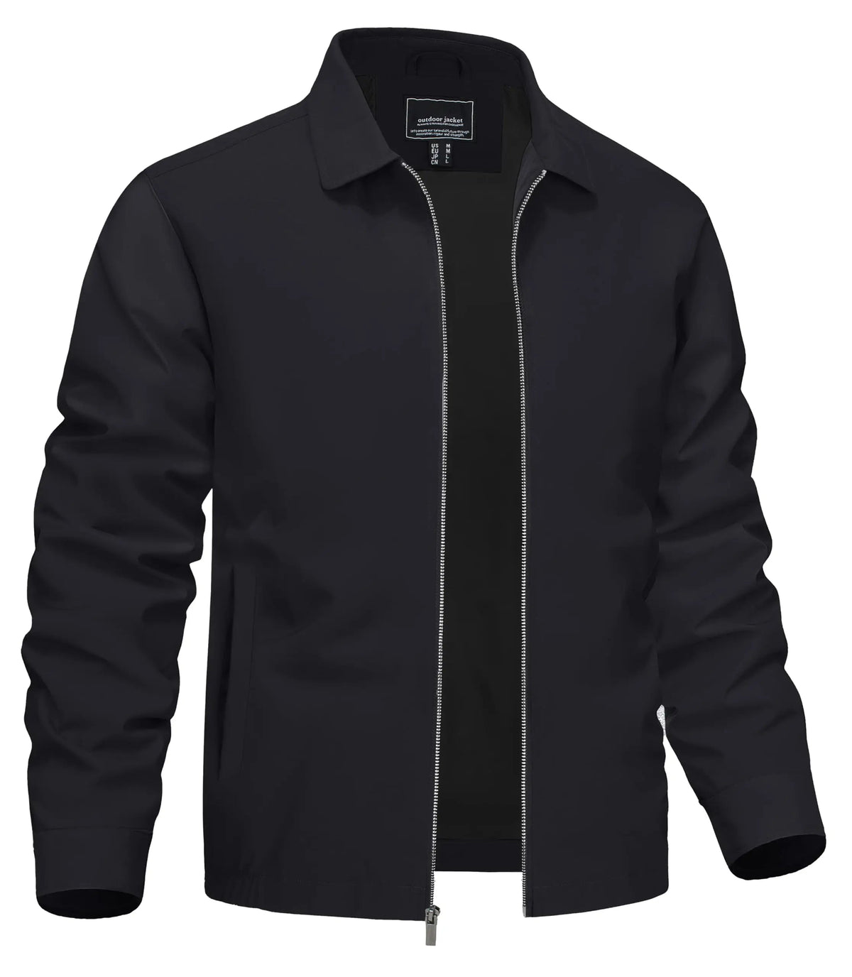 Lightweight Work Jackets Mens Fashion Tunic Style Zipper Pockets Bomber Jackets Full Zip Spring Fall Outerwear The Clothing Company Sydney