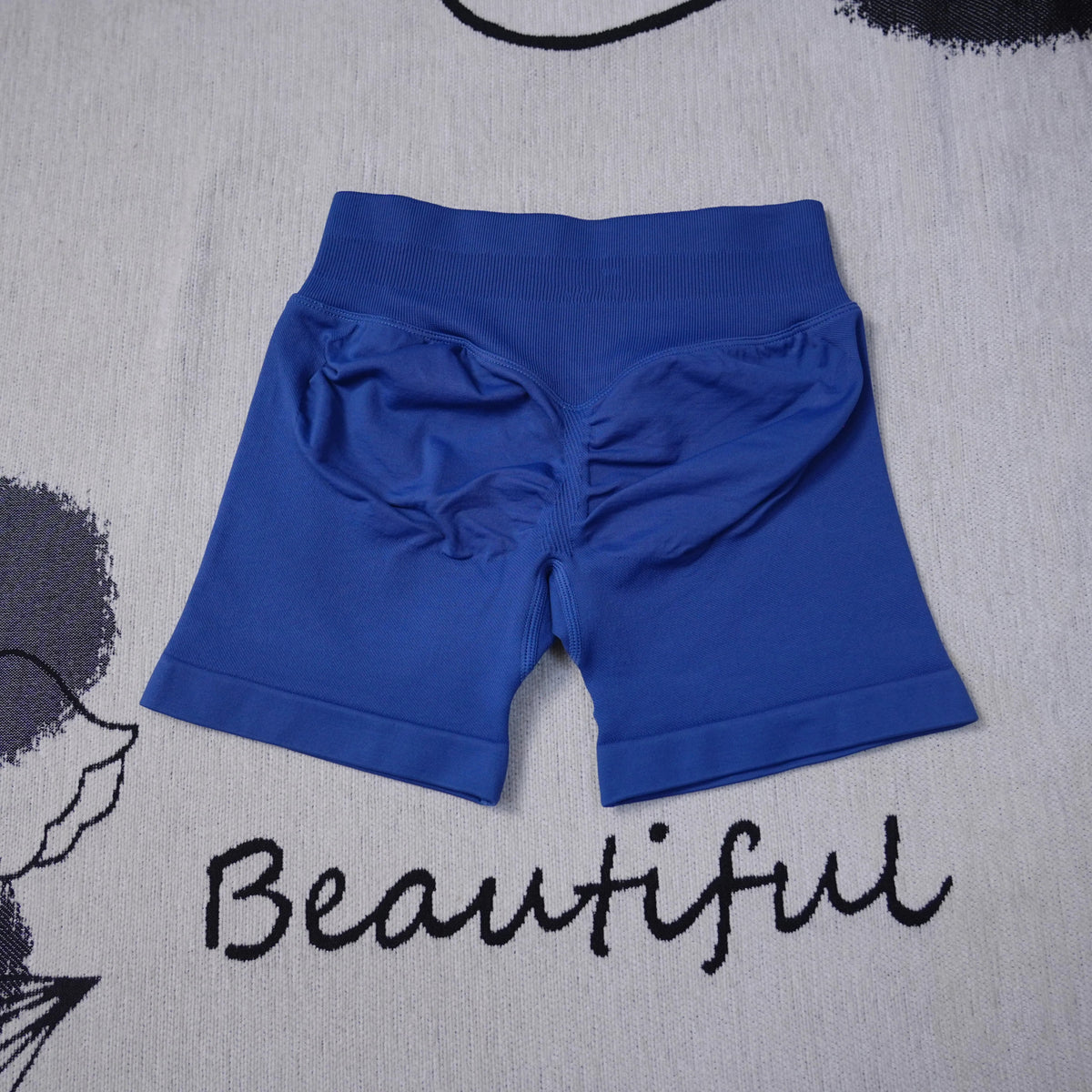 Women's high-waisted seamless yoga shorts by The Clothing Company Sydney, breathable fitness shorts for gym, running, and biking.