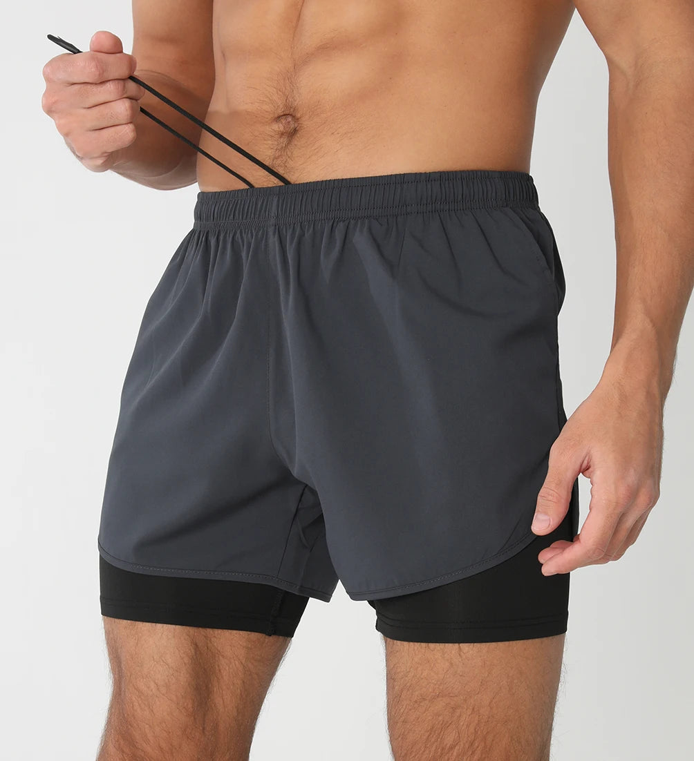 Men's breathable gym running shorts by The Clothing Company Sydney, quick-dry athletic sport shorts with liner pockets and towel loop.