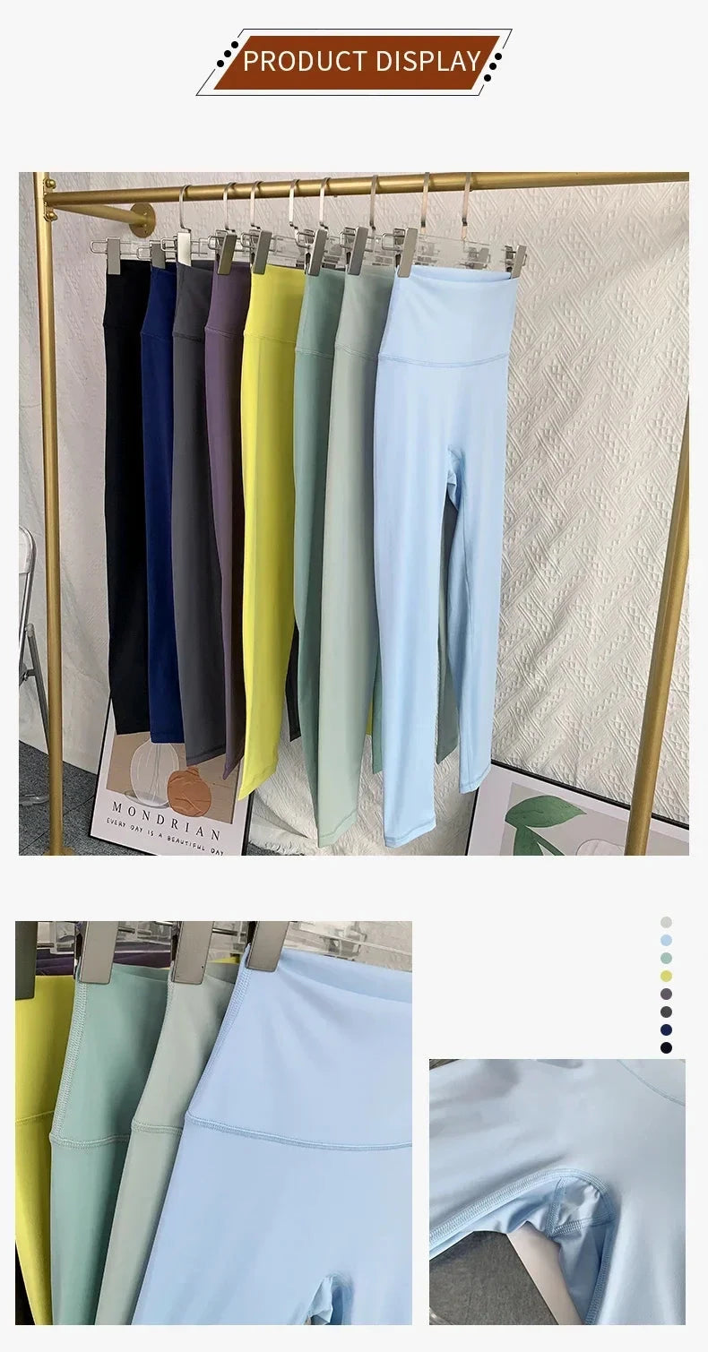 High waist breathable yoga leggings by The Clothing Company Sydney, designed for fitness, running, cycling, and gym workouts.