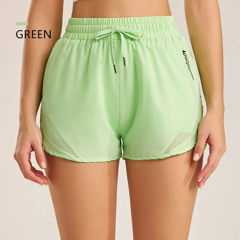 Women’s fitness yoga shorts by The Clothing Company Sydney, breathable activewear for running, gym, and workout activities.