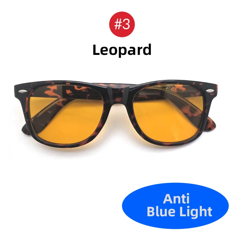 Blue light blocking glasses for men and women by The Clothing Company Sydney, square-shaped computer and gaming eye protection eyewear.