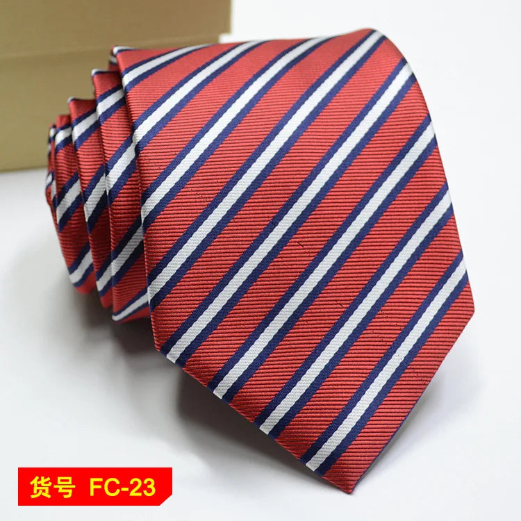 Men's Jacquard floral and solid neckties from The Clothing Company Sydney, featuring 7-8cm width and intricate woven patterns.