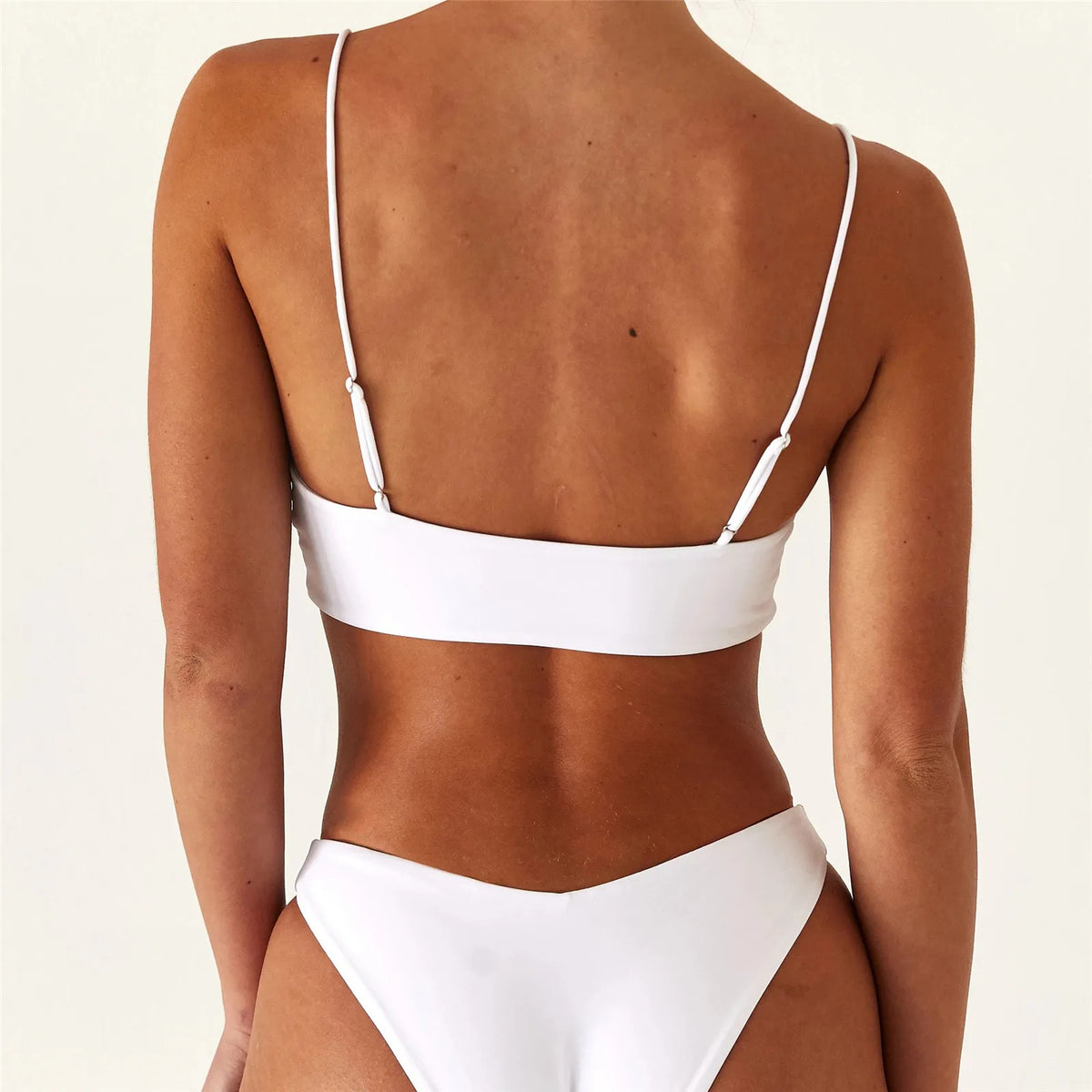 2 Piece Women's Push Up High Cut Bikini Set Two Piece Low Waist Swimsuit Fashion Swimming Set With Chest Pad Swimwear - The Clothing Company Sydney