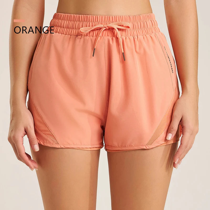 Women’s fitness yoga shorts by The Clothing Company Sydney, lightweight activewear bottoms for running and gym workouts.