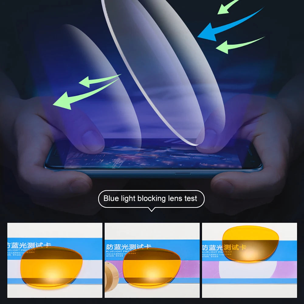 Blue light blocking glasses for men and women, square design, computer eye protection, gaming eyewear in orange from The Clothing Company Sydney.