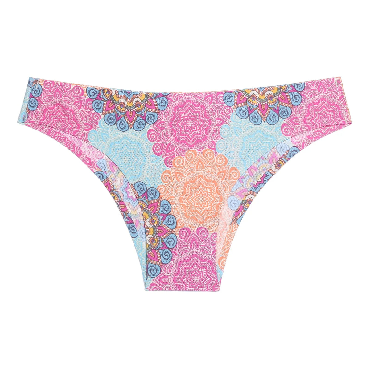 Floral print leopard seamless women's G-string lingerie by The Clothing Company Sydney, with delicate floral and leopard design.