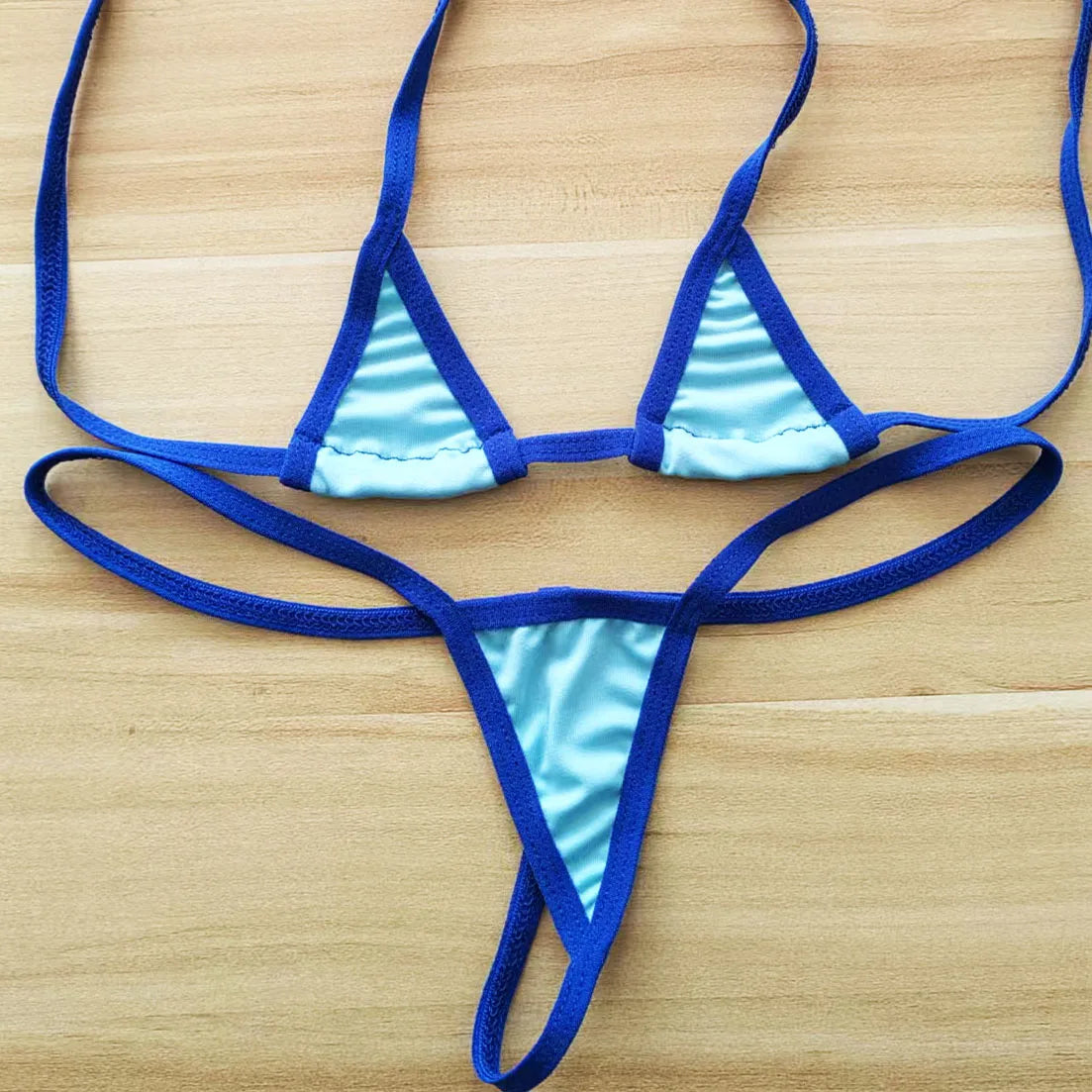 2 Piece Halter Neck Bikini Lingerie Set Mini Bikini Open Micro Bra Top Briefs Panties Swimwear Swimsuit The Clothing Company Sydney