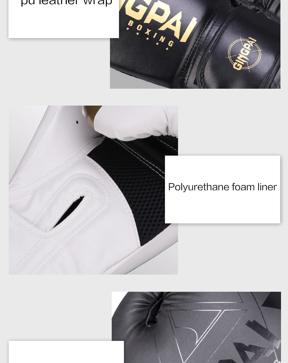 Adults and kids PU Muay Thai boxing gloves for MMA, kickboxing, and training