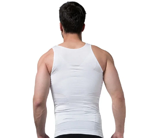 Men's Body Shapewear Corset Vest Shirt Compression Underwear Sports Vest Body Shaper - The Clothing Company Sydney