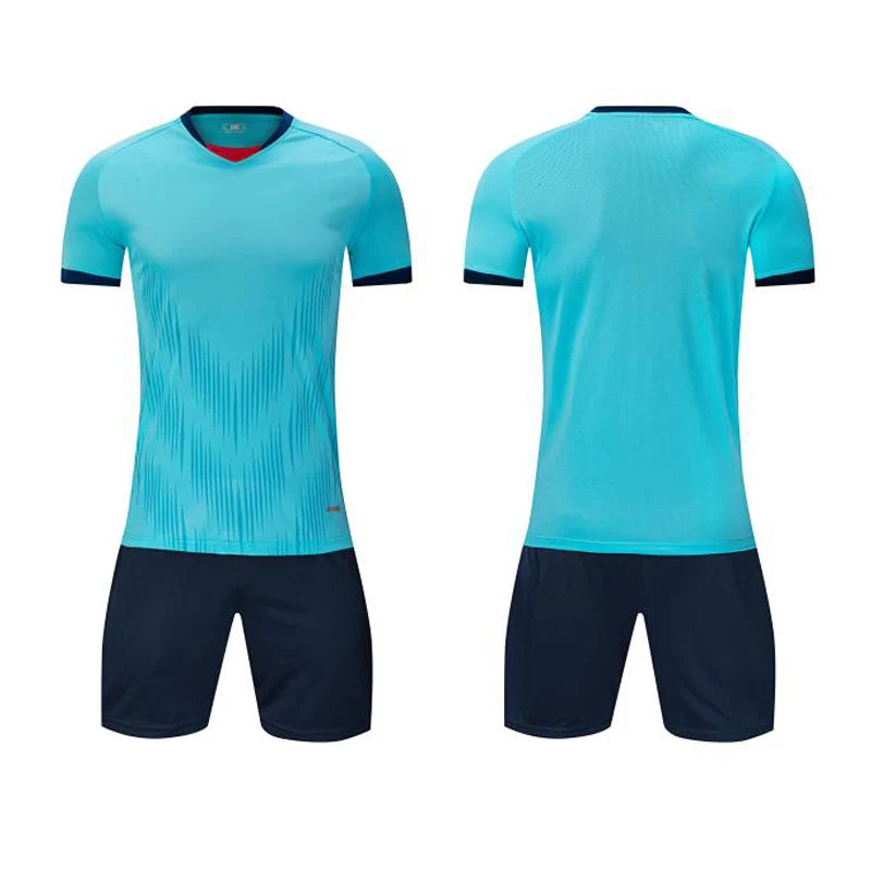 Adult kids customized soccer jersey and futsal tracksuit from The Clothing Company Sydney, quick-drying sportswear for team training.