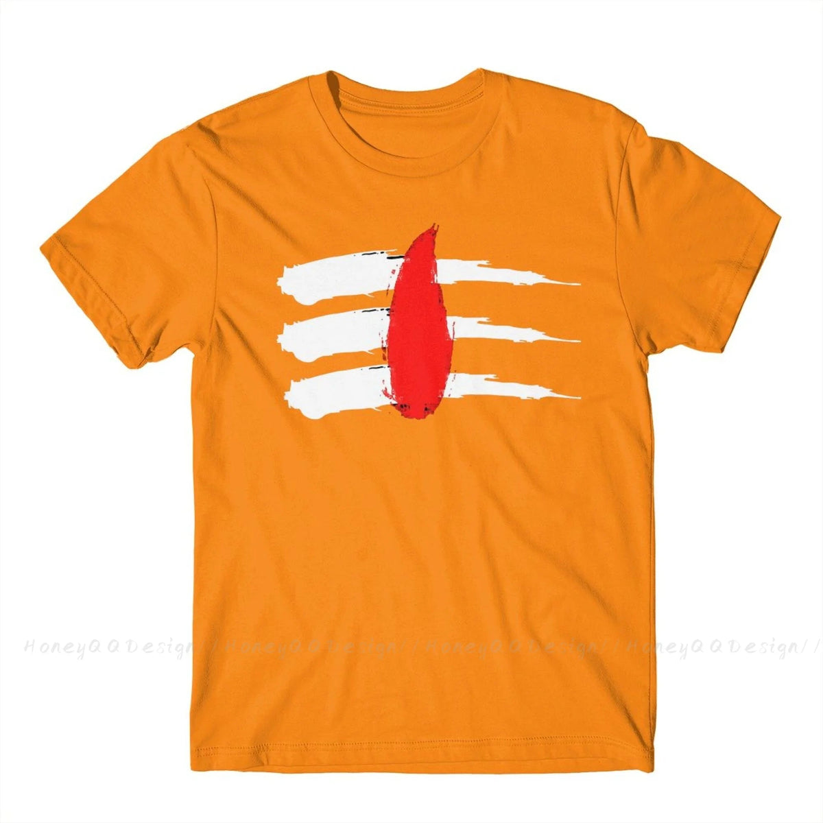 Printed cotton shirt featuring Hindu Shiva Lingam design, unisex men's and women's streetwear tee by The Clothing Company Sydney.