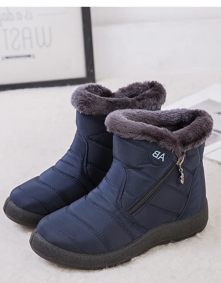 Women’s winter snow boots by The Clothing Company Sydney with warm fur lining and ankle-high design for cold weather comfort.