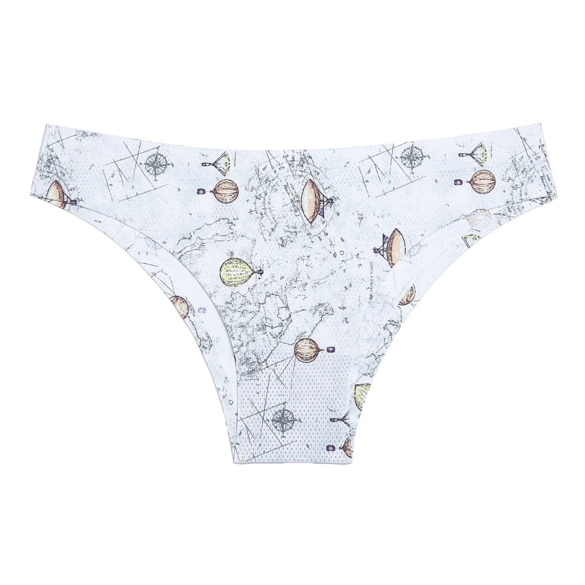 Floral print leopard seamless women's G-string lingerie from The Clothing Company Sydney showing the delicate thong and floral design