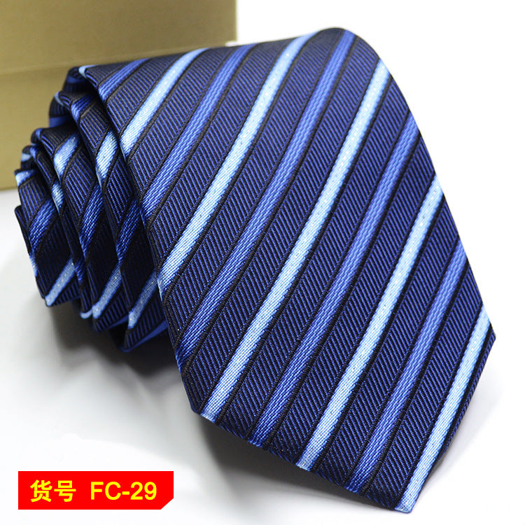 Men's Jacquard floral and solid neckties from The Clothing Company Sydney, 7-8cm width, showcasing intricate patterns and textures.