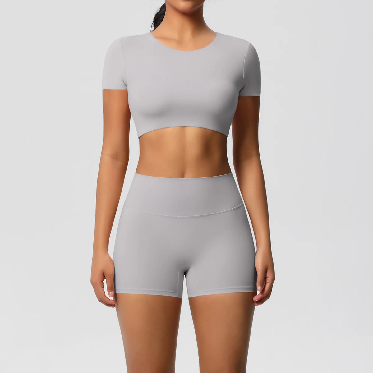 2 Piece Workout Sportswear Active Wear Sports Tank Top Bike Shorts Women Gym Bicycle Sorts Matching Set The Clothing Company Sydney