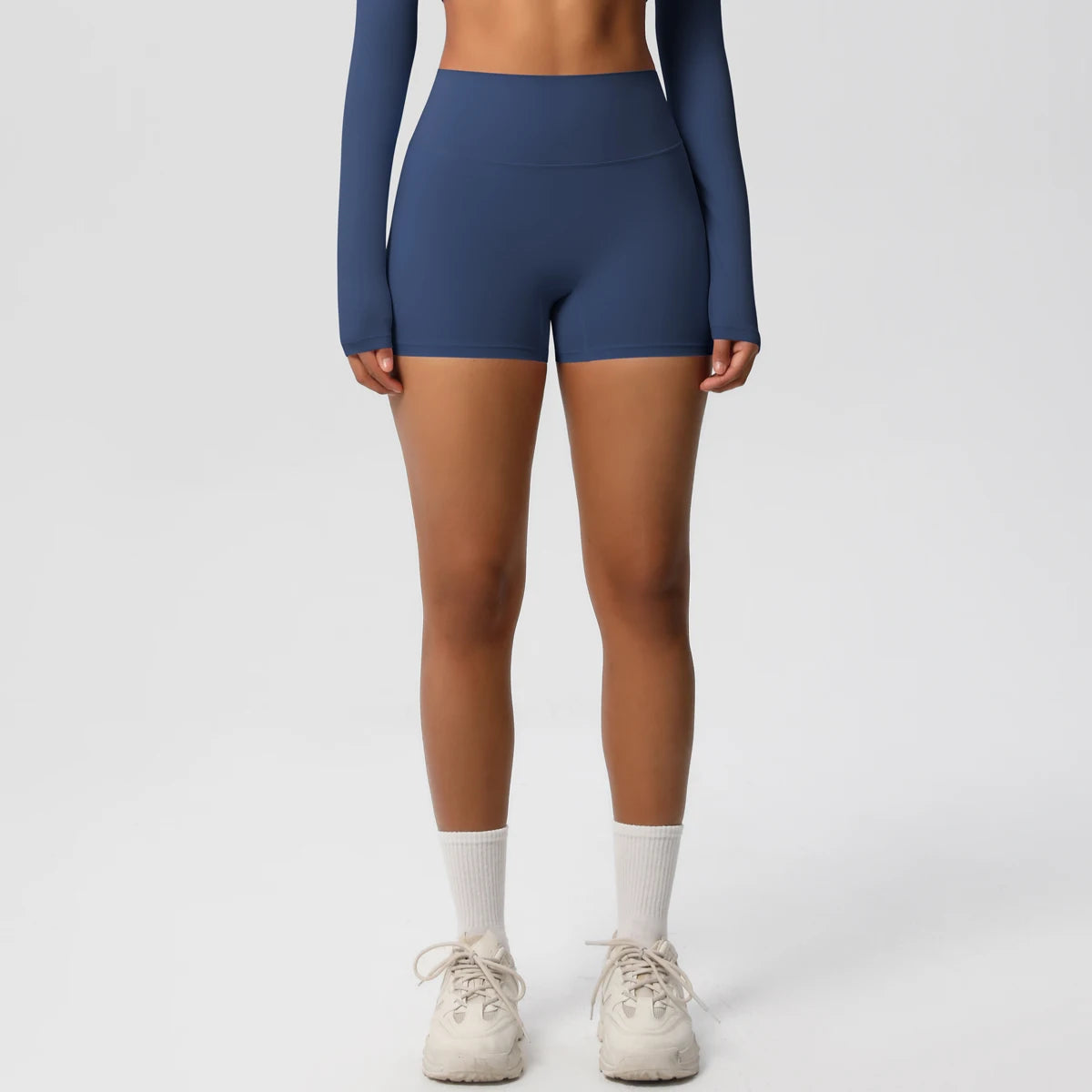 Women’s high waist yoga shorts by The Clothing Company Sydney, push-up fitness leggings with a comfortable stretch fit.