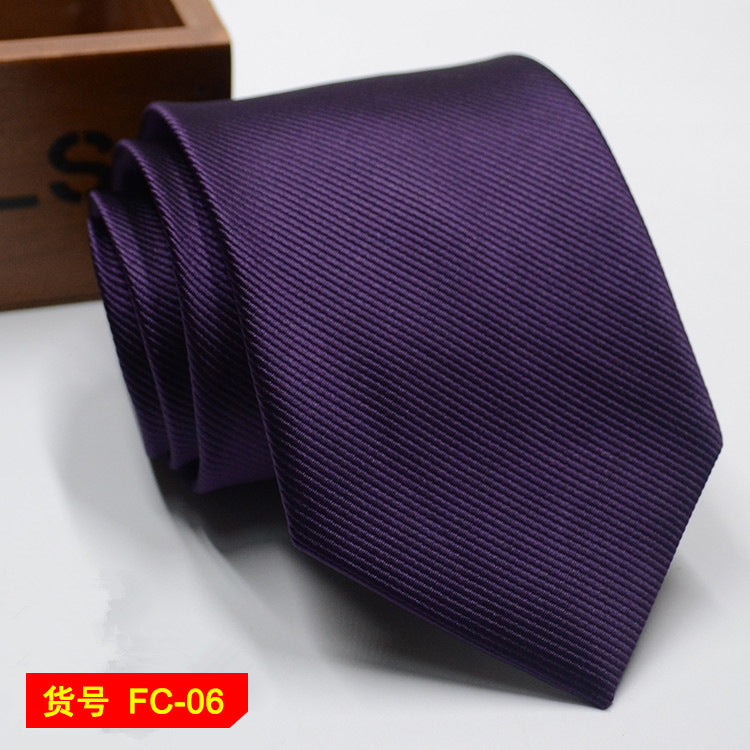 Men's Jacquard floral and solid neckties from The Clothing Company Sydney, 7-8cm wide accessories displayed on a flat lay.