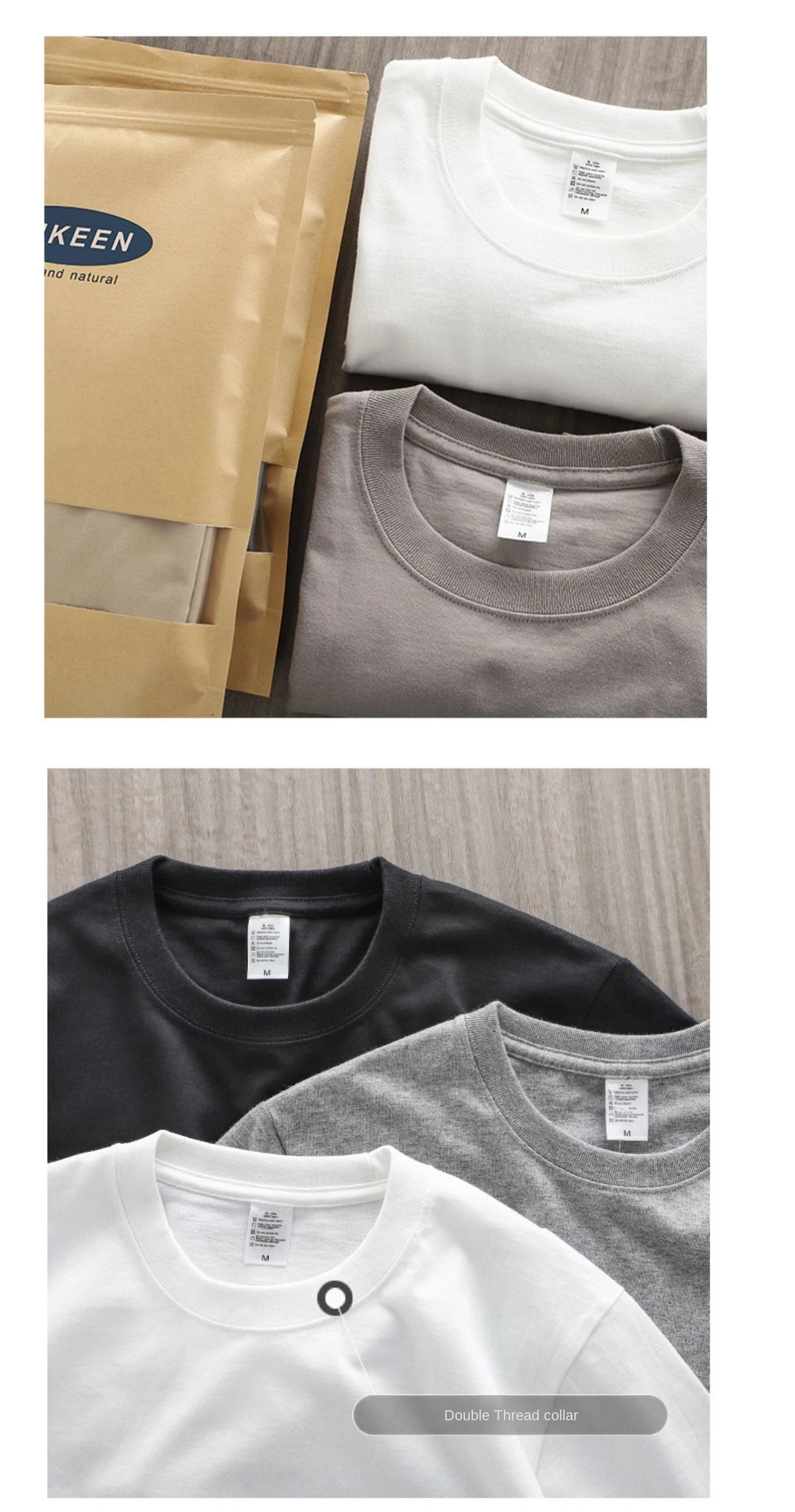 Men's oversized 280gsm heavy cotton summer T-shirt from The Clothing Company Sydney, short sleeve casual tee, front view.
