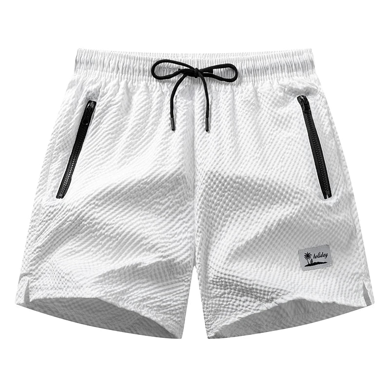 Men's beach mesh liner summer board shorts with zipper pockets, quick-dry swim trunks by The Clothing Company Sydney