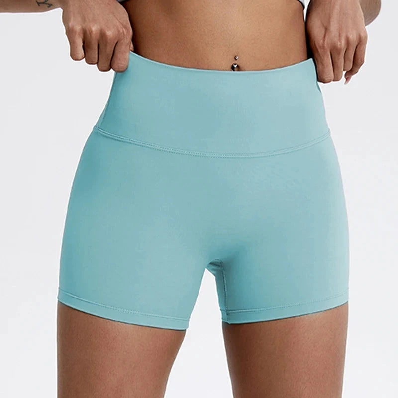 Women's high-waist fitness gym leggings and cycling shorts by The Clothing Company Sydney, slim fit and ideal for workout and yoga.