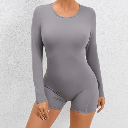 One Piece Women's Jumpsuit Long Sleeve Yoga Set Backless Bodysuit Fitness Quick-Dry Gym Clothing Workout Rompers Exercise Outfits - The Clothing Company Sydney