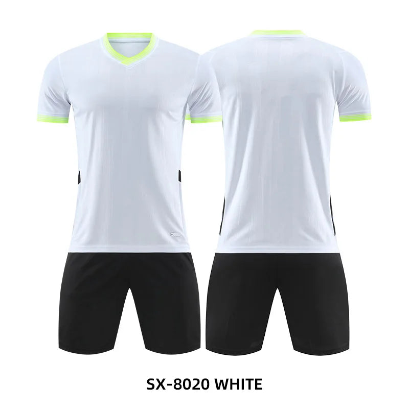 Adult kids customized football jersey and soccer uniform by The Clothing Company Sydney, featuring quick-drying sportswear for team training.