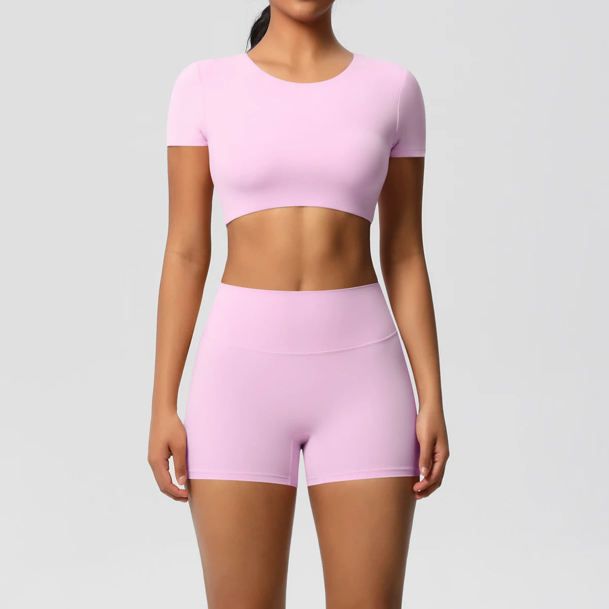 2 Piece Workout Sportswear Active Wear Sports Tank Top Bike Shorts Women Gym Bicycle Sorts Matching Set The Clothing Company Sydney
