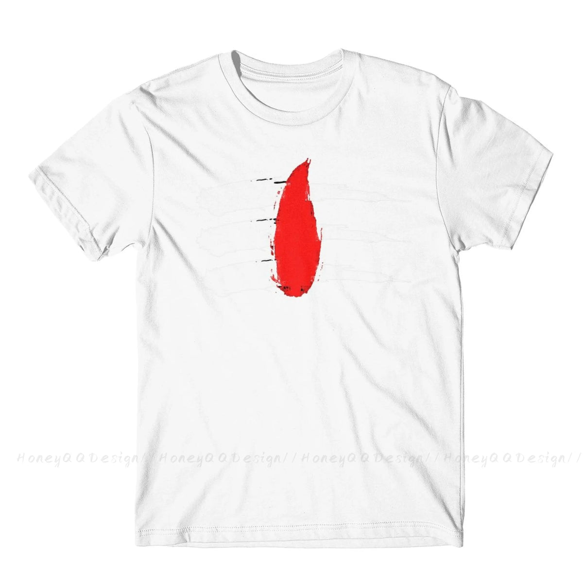 Printed cotton Shiva Hindu God Lingam T-shirt by The Clothing Company Sydney, unisex streetwear tee with N-crew neck design.