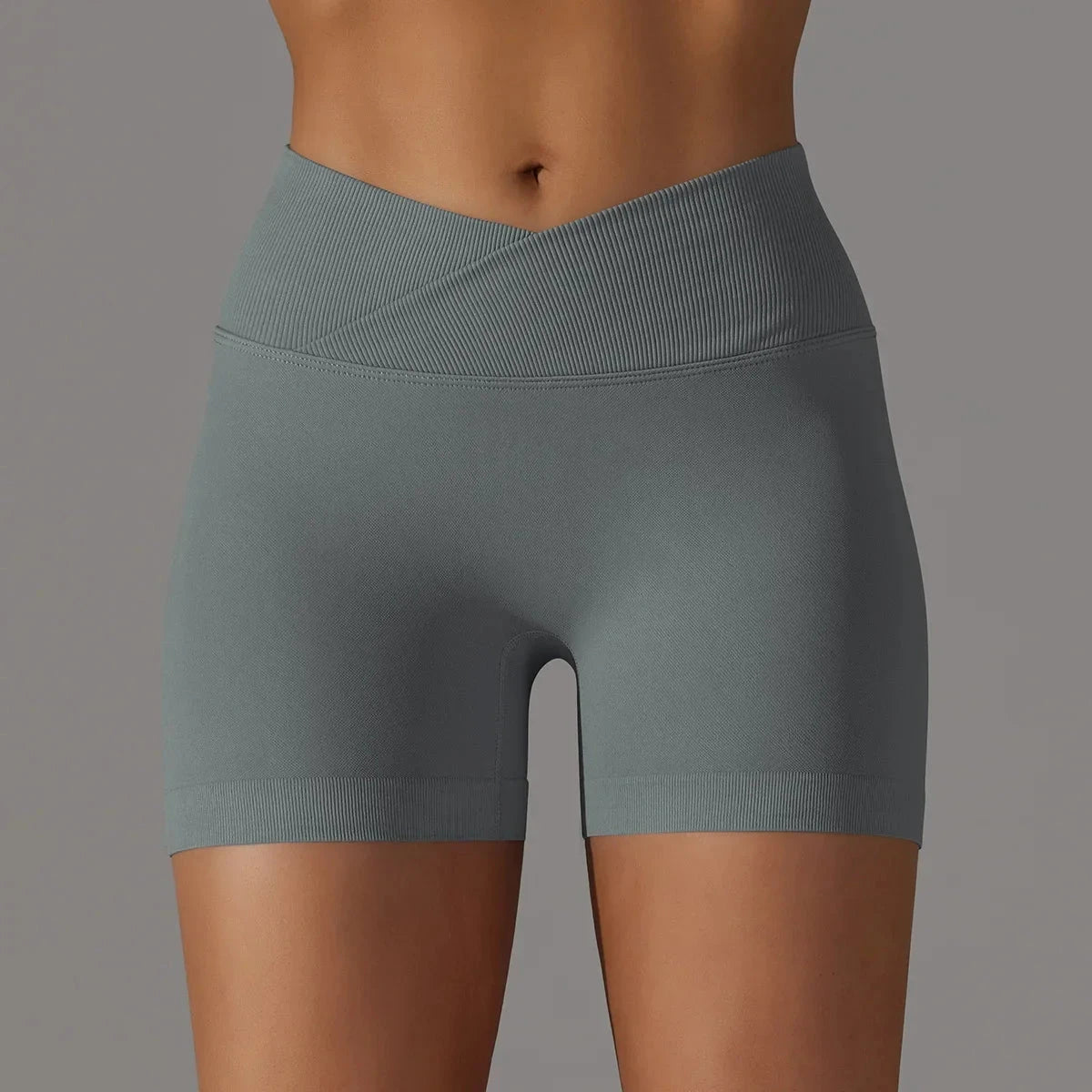 Women’s high waist fitness yoga leggings with scrunch butt, seamless design, from The Clothing Company Sydney, ideal for gym and workout.