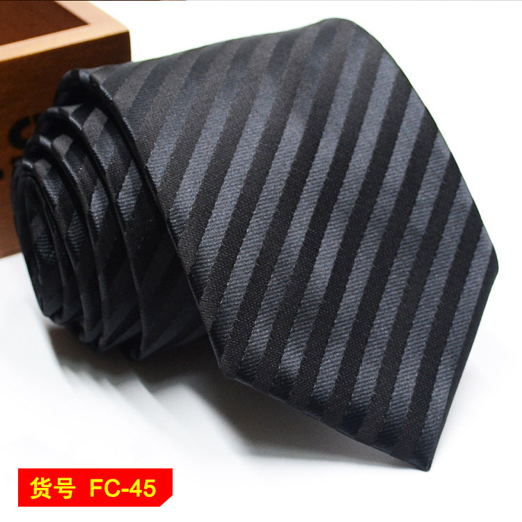 Men's floral and solid jacquard ties from The Clothing Company Sydney, 7-8cm wide accessories for formal or casual wear