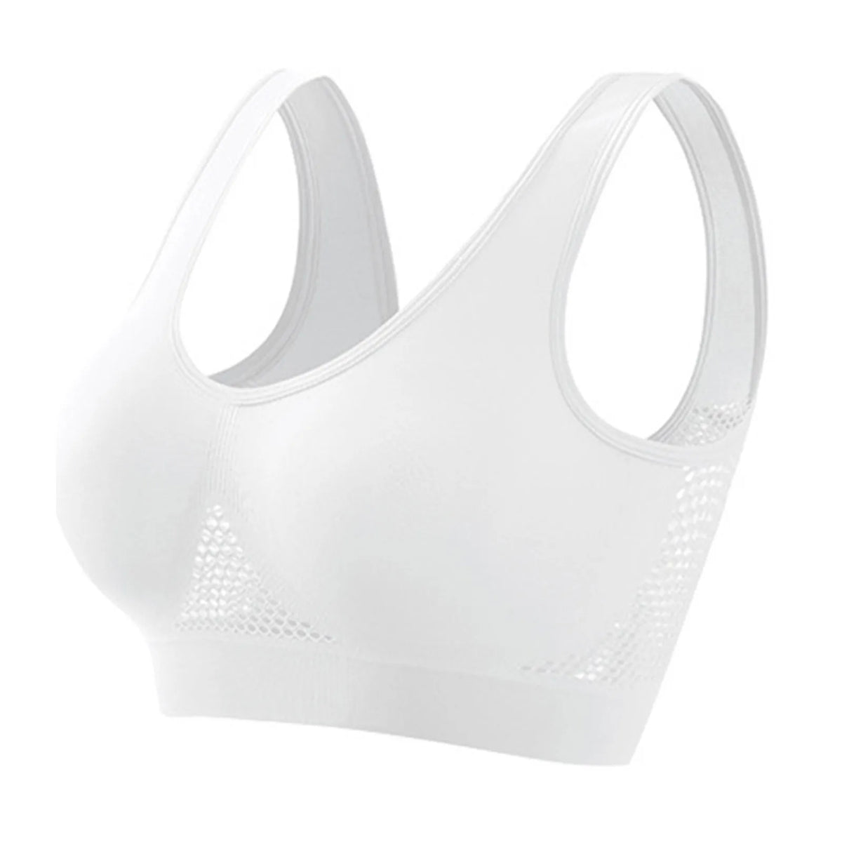 Black shockproof sports bra by The Clothing Company Sydney with high support, anti-sag design, and stylish fit for fitness activities.
